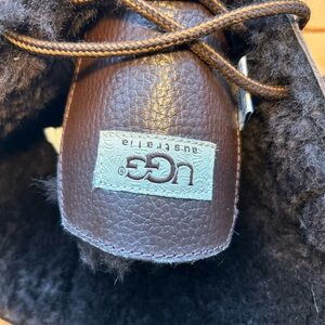 UGG Dark Brown Leather Footwear